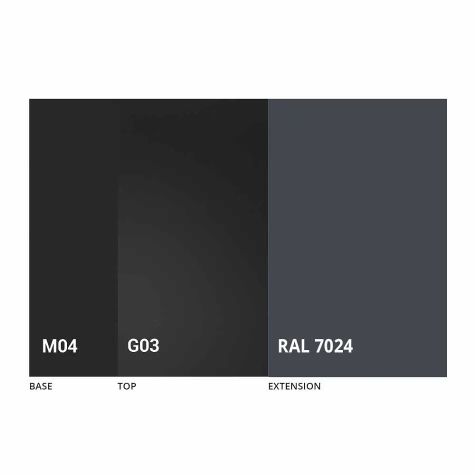 Table extensible jusqu'à 250 cm avec plateau en verre Made in Italy - Pitagora Viadurini