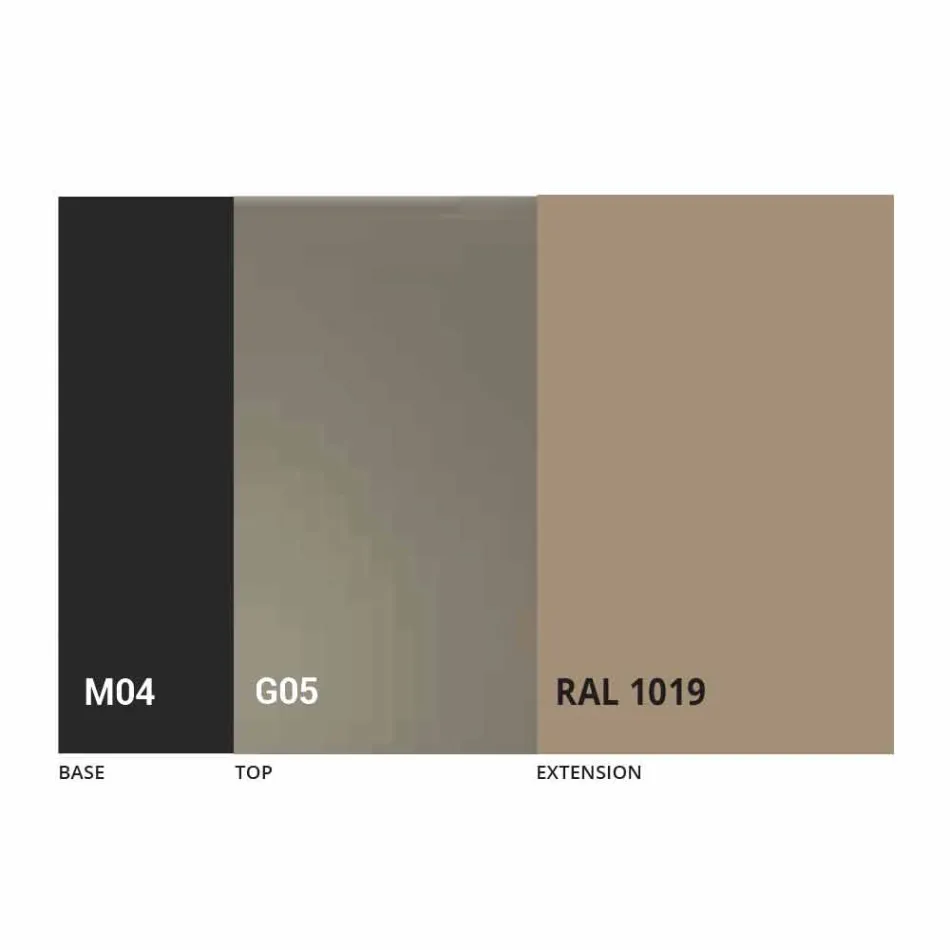 Table extensible jusqu'à 250 cm avec plateau en verre Made in Italy - Pitagora Viadurini