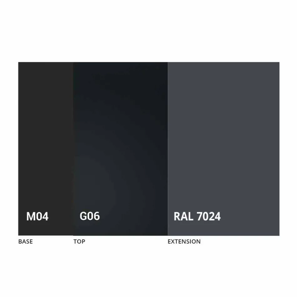 Table extensible jusqu'à 250 cm avec plateau en verre Made in Italy - Pitagora Viadurini