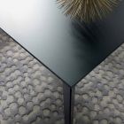 Table extensible jusqu'à 250 cm avec plateau en verre Made in Italy - Pitagora Viadurini