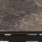 Table extensible jusqu'à 280 cm en acier et verre céramique mat - Viterbo Viadurini