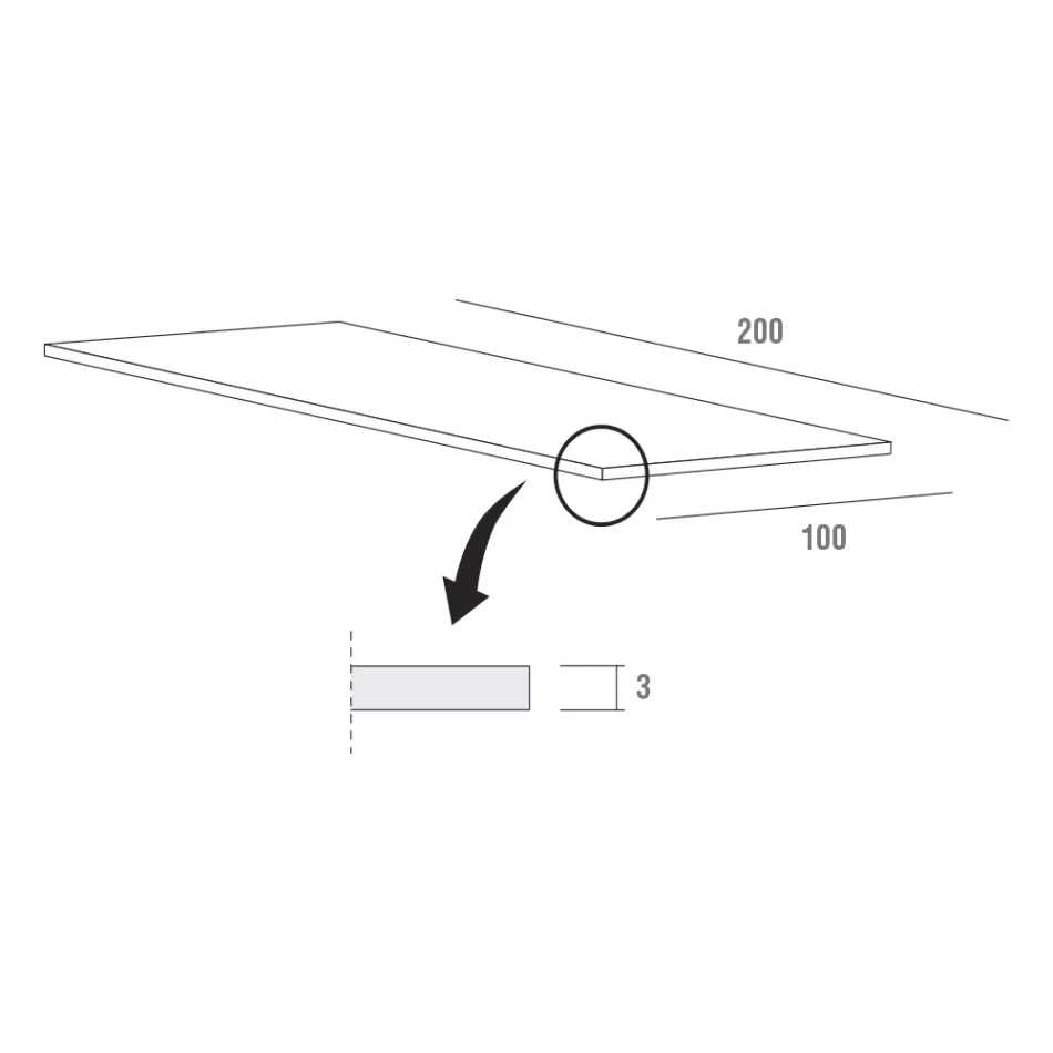 Table extensible jusqu'à 280 cm en Fenix Made in Italy, Precious - Aresto Viadurini
