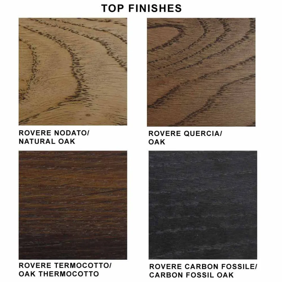 Table extensible jusqu'à 280 cm en verre et bois plaqué – Eugrafo Viadurini