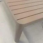 Table d'extérieur extensible jusqu'à 300 cm en aluminium peint - Verre Viadurini