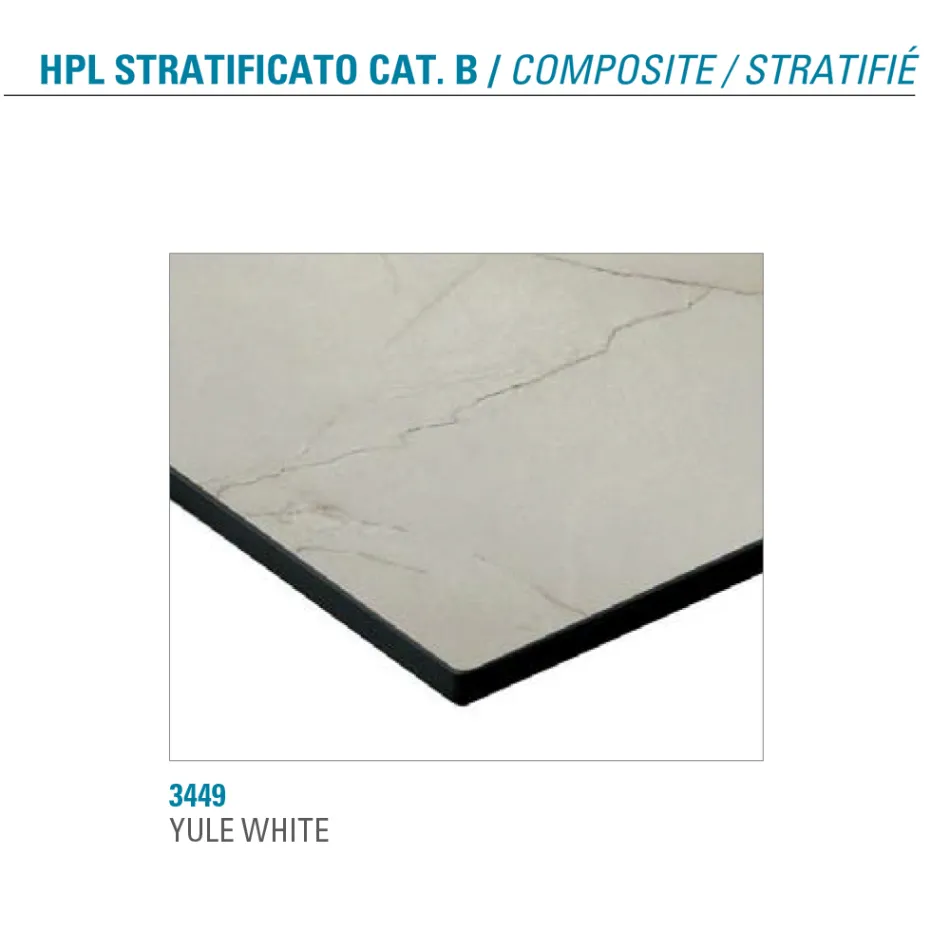 Table Extensible Jusqu'à 300 cm en HPL Stratifié Made in Italy - Bastiano Viadurini