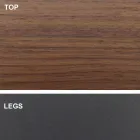 Table extensible jusqu'à 300 cm en bois et acier fabriquée en Italie - Settimmio Viadurini