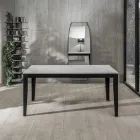 Table extensible jusqu'à 316 cm en Mélamine et Piètement Métal - Encens Viadurini