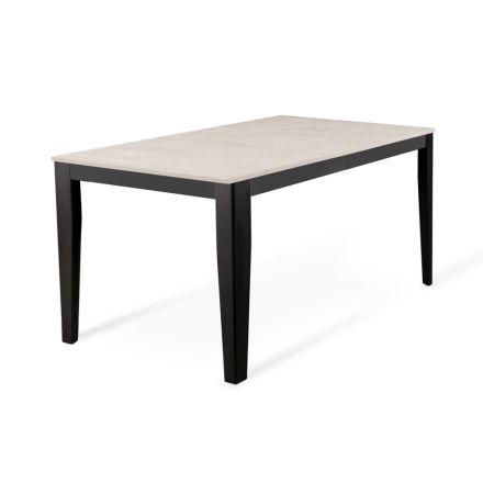 Table extensible jusqu'à 316 cm en Mélamine et Piètement Métal - Encens Viadurini