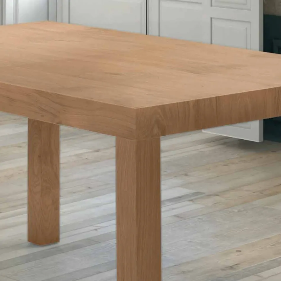 Table extensible jusqu'à 470 cm en bois plaqué Made in Italy – Gordito Viadurini