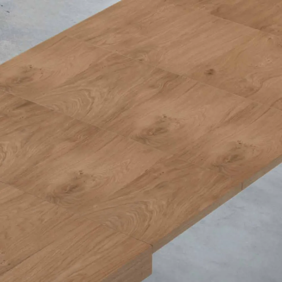 Table extensible jusqu'à 470 cm en bois plaqué Made in Italy – Gordito Viadurini