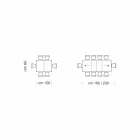 Table extensible jusqu'à 470 cm en bois plaqué Made in Italy – Gordito Viadurini