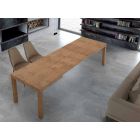 Table extensible jusqu'à 470 cm en placage de bois Made in Italy - Gordito Viadurini