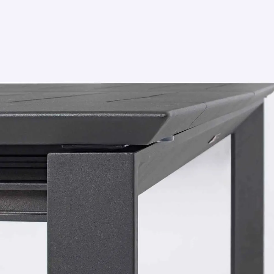 Table extensible en aluminium design moderne pour l'extérieur Homemotion - Casper Viadurini