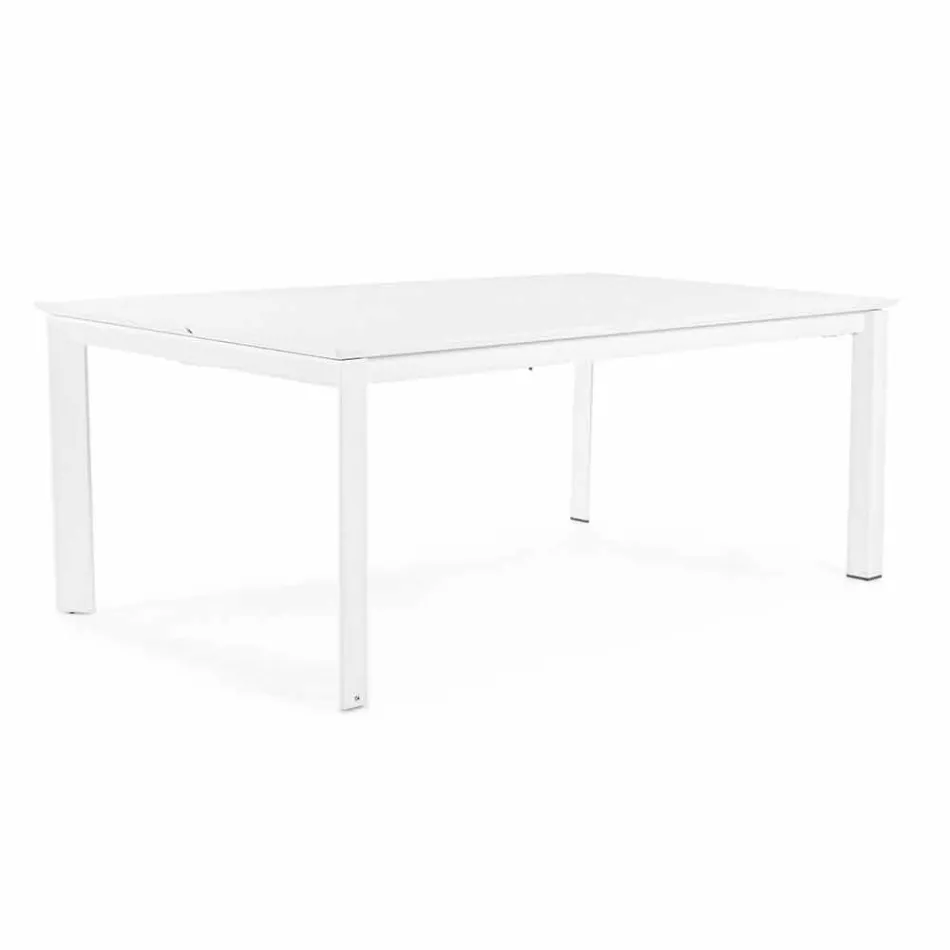 Table extensible en aluminium design moderne pour l'extérieur Homemotion - Casper Viadurini