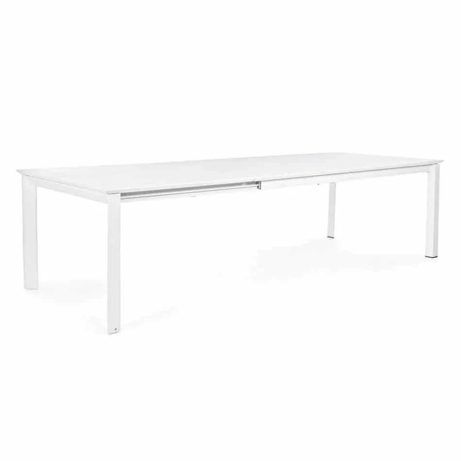 Table extensible en aluminium design moderne pour l'extérieur Homemotion - Casper Viadurini