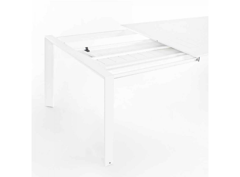 Table extensible en aluminium design moderne pour l'extérieur Homemotion - Casper Viadurini