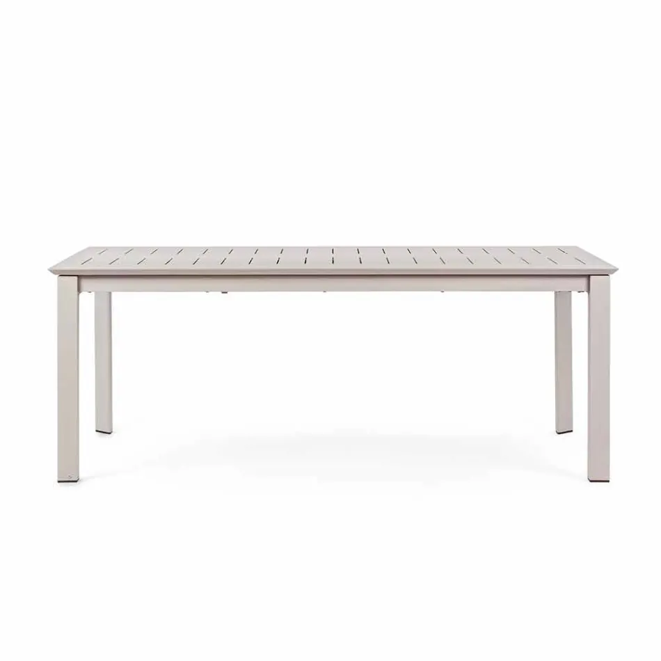 Table extensible en aluminium design moderne pour l'extérieur Homemotion - Casper Viadurini