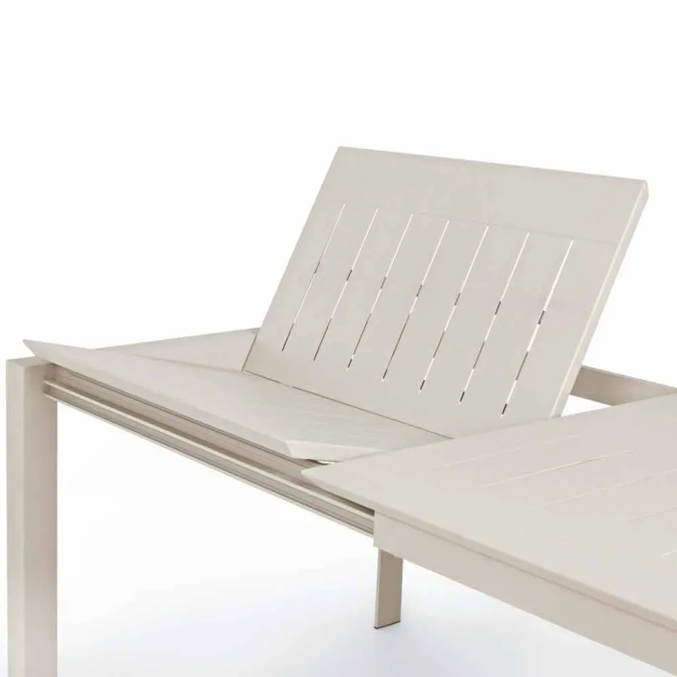 Table extensible en aluminium design moderne pour l'extérieur Homemotion - Casper Viadurini