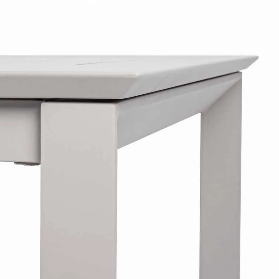 Table extensible en aluminium design moderne pour l'extérieur Homemotion - Casper Viadurini