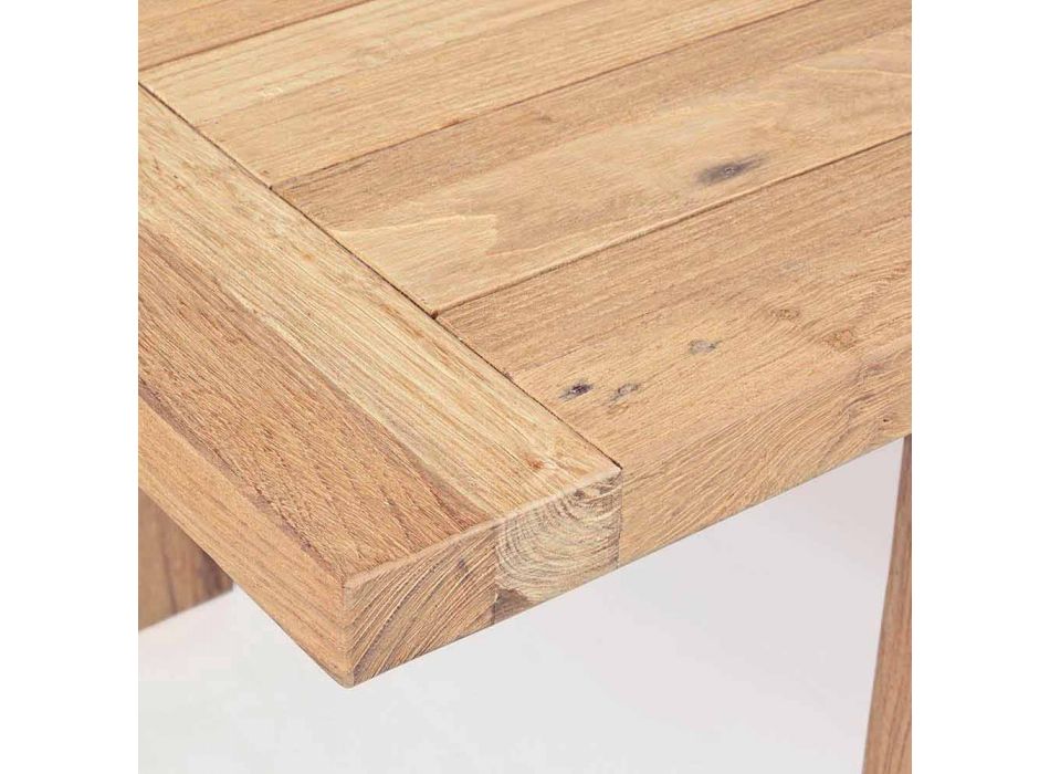 Table de jardin extensible en bois pour 6 personnes Homemotion - Hunter Viadurini