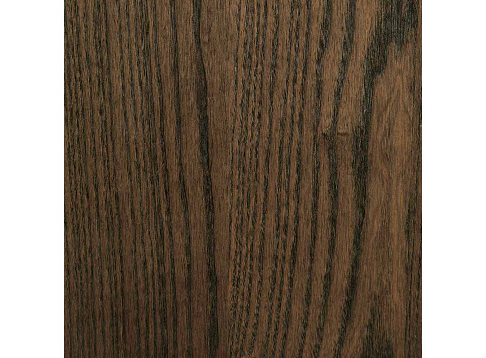 Table extensible en bois de frêne avec bandes latérales en frêne - Ketla Viadurini