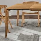 Table extensible en bois de frêne massif en différentes finitions - Ferenc Viadurini