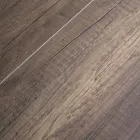 Table Extensible en Bois Mélamine et Piètement en Fer Anthracite - Sassone Viadurini