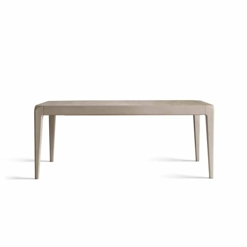 Table extensible en noyer gris naturel design moderne Matis Viadurini