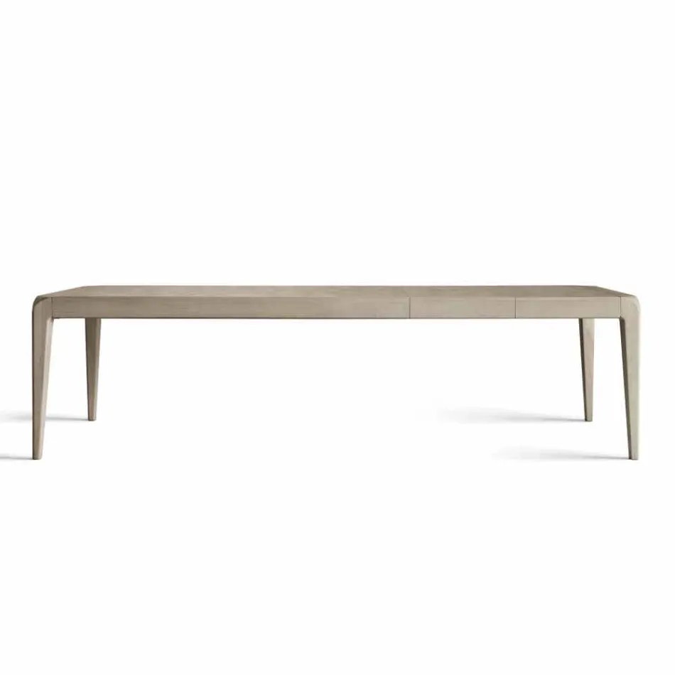 Table extensible en noyer gris naturel design moderne Matis Viadurini