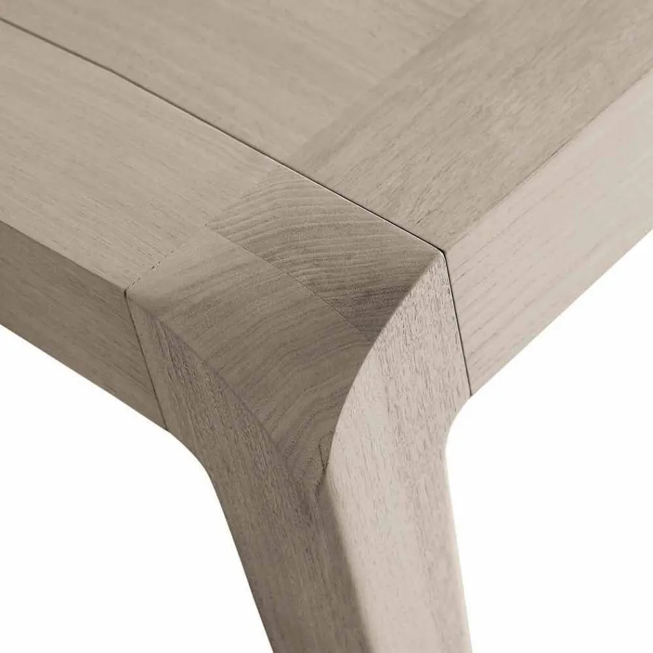 Table extensible en noyer gris naturel design moderne Matis Viadurini