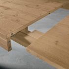 Table extensible en bois de chêne fabriquée en Italie - Sondrio Viadurini