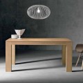 Table à rallonge design en bois de chêne fabriquée en Italie, Sondrio