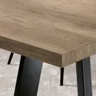 Table extensible en mélamine en 2 finitions différentes fabriquée en Italie - Tecna Viadurini