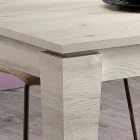 Table extensible en mélamine de différentes finitions fabriquée en Italie - Lily Viadurini