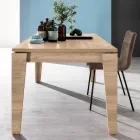 Table extensible en mélamine de différentes finitions fabriquée en Italie - Lily Viadurini