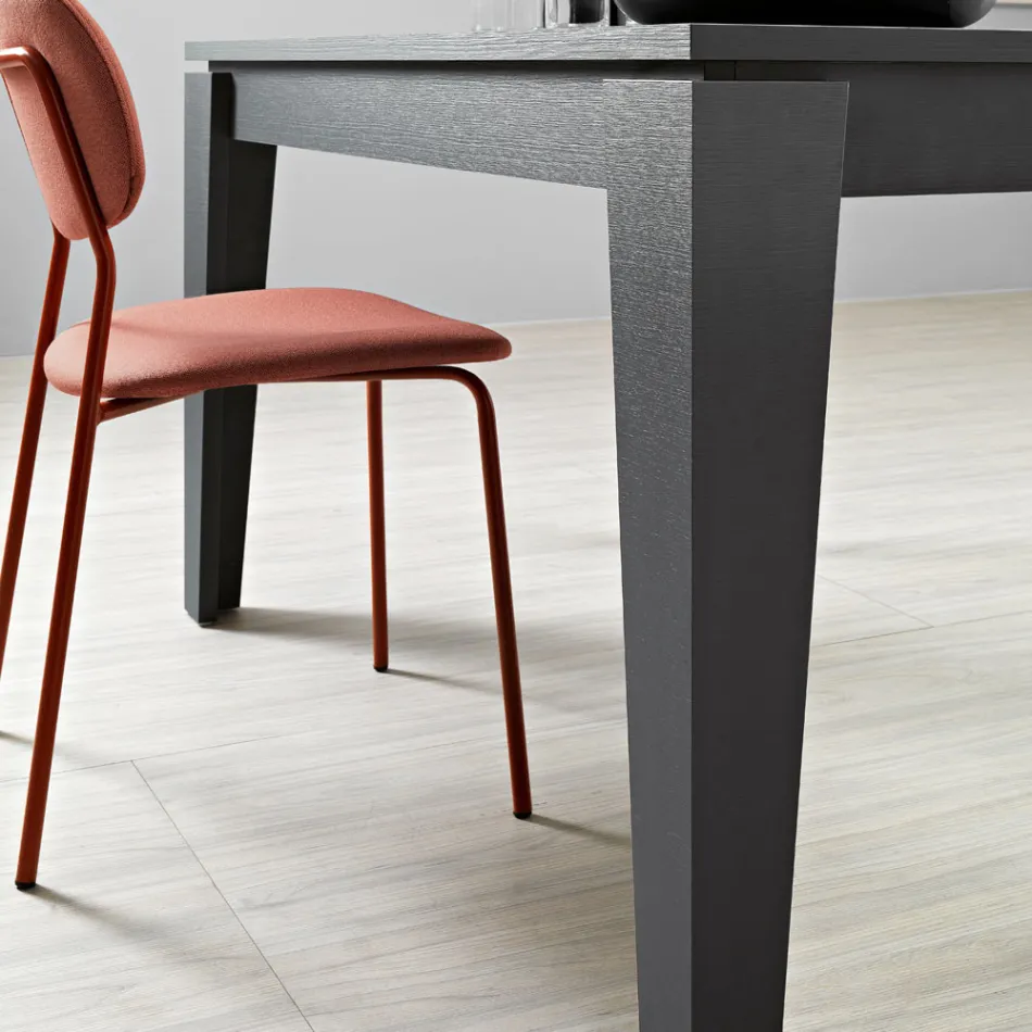 Table extensible en mélamine de différentes finitions fabriquée en Italie - Lily Viadurini