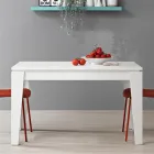 Table extensible en mélamine de différentes finitions fabriquée en Italie - Lily Viadurini