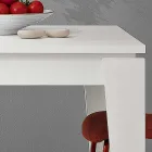 Table extensible en mélamine de différentes finitions fabriquée en Italie - Lily Viadurini