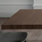 Table pliante extensible en métal et mélamine fabriquée en Italie - Meluso Viadurini