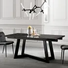 Table extensible en vitrocéramique en 3 finitions différentes fabriquée en Italie - Tecna Viadurini