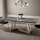 Table extensible en vitrocéramique avec 3 finitions différentes fabriquée en Italie - Tecna Viadurini