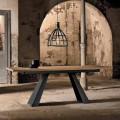 Table à rallonge moderne en bois de chêne made in Italy, Zerba