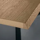 Table d'appoint extensible en chêne Made in Italy - Zerba Viadurini