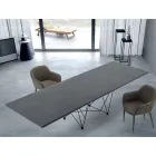 Table extensible moderne 14 places avec plateau en stratifié fabriquée en Italie - Ezzellino Viadurini