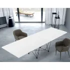 Table extensible moderne 14 places avec plateau en stratifié fabriquée en Italie - Ezzellino Viadurini
