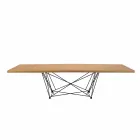 Table extensible moderne 14 places avec plateau en stratifié fabriquée en Italie - Ezzellino Viadurini