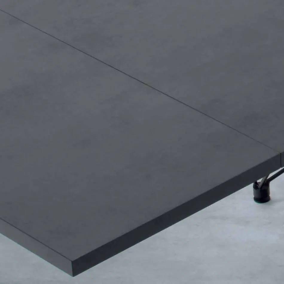 Table extensible moderne 14 places avec plateau en stratifié fabriquée en Italie - Ezzellino Viadurini