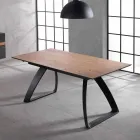 Table extensible moderne avec pieds en métal, Villongo Viadurini