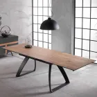 Table extensible moderne avec pieds en métal, Villongo Viadurini