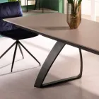 Table extensible moderne avec pieds en métal, Villongo Viadurini